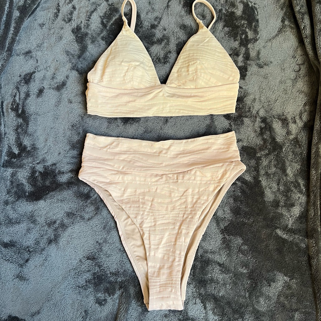Textured Tan Aerie Bikini Set